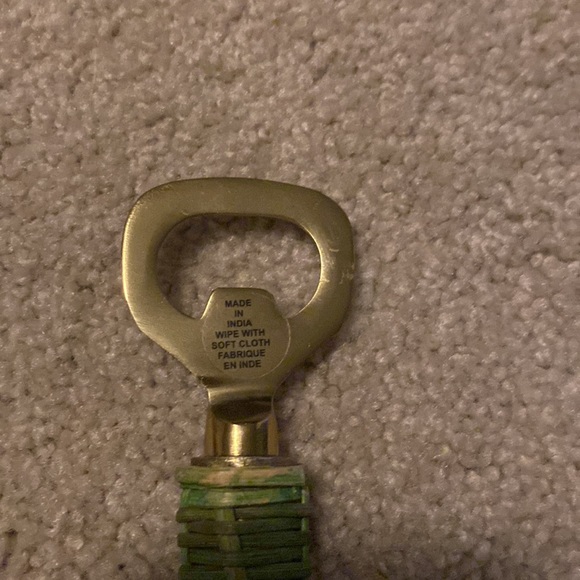 Anthropologie Bottle Opener with Wicker Handle - Picture 2 of 3